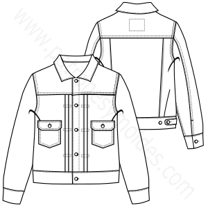 Patron ropa, Fashion sewing pattern, molde confeccion, patronesymoldes.com Campera Jean 9739 HOMBRES Camperas